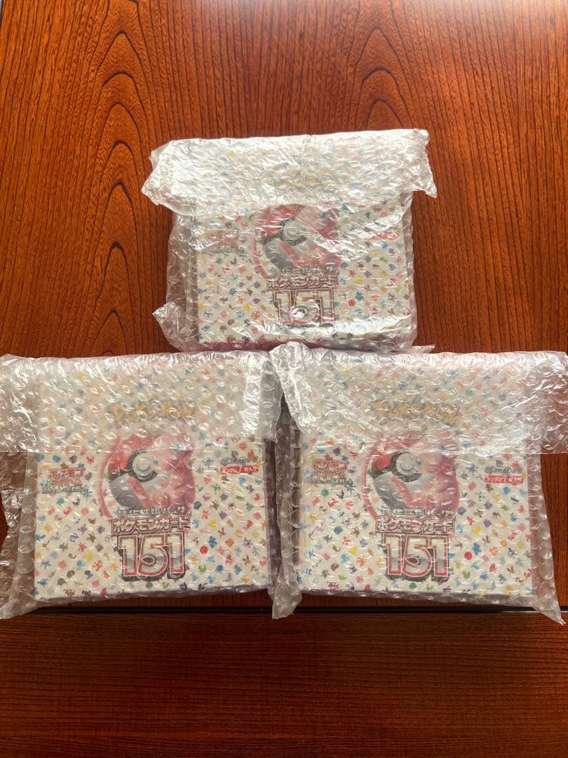 ポケモンカード151 3BOX シュリンク付き