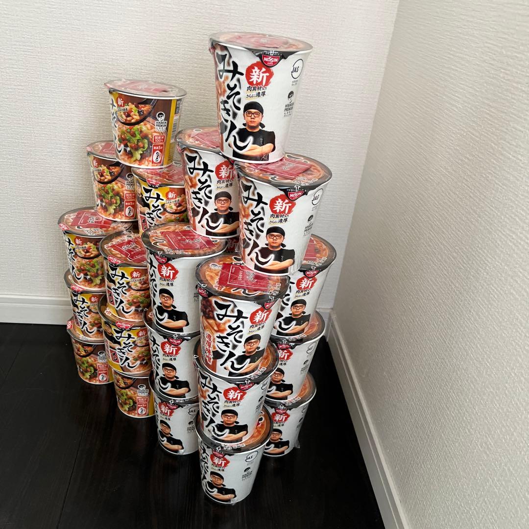 ひかきん 濃厚味噌 カップラーメン みそきん 合計30個