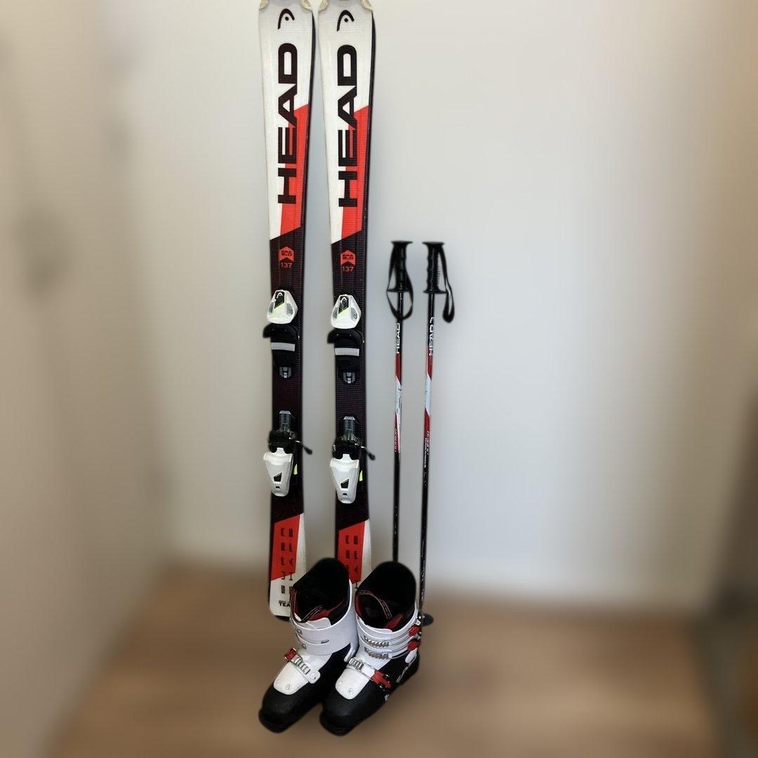 HEAD スキー4点セット ジュニア用 (137cm)