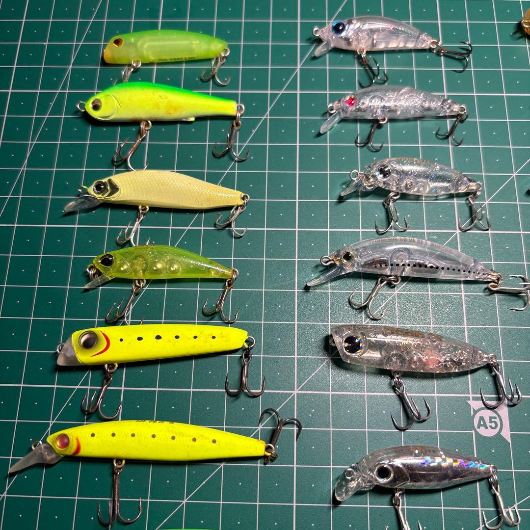 ライトプラグ メバル メッキ ルアー 引退 41個 詰め合わせ