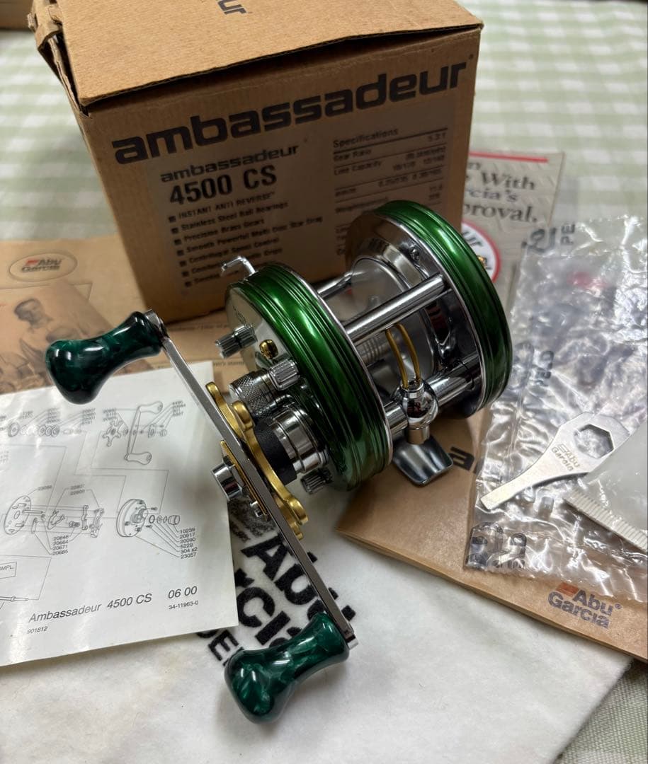 アブガルシア アンバサダー 4500CS グリーン カスタム AbuGarcia