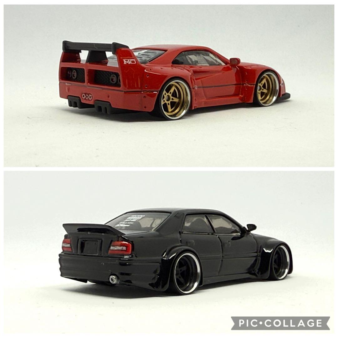 イハイズム　ホットウィールフェラーリF40 、チェイサーカスタム