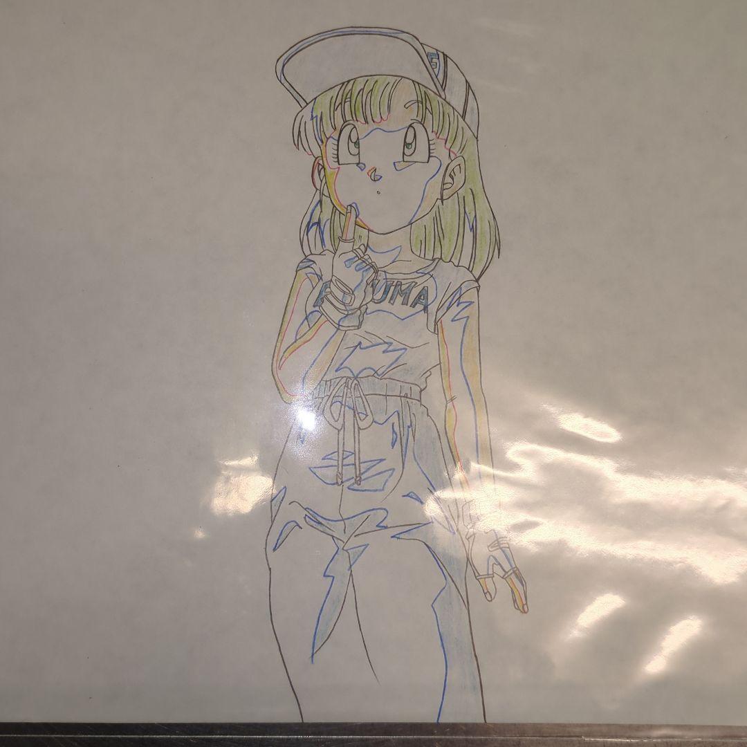 【貴重】【美品】ドラゴンボール『ブルマ』《原画・動画・レイアウト》鳥山明・東映