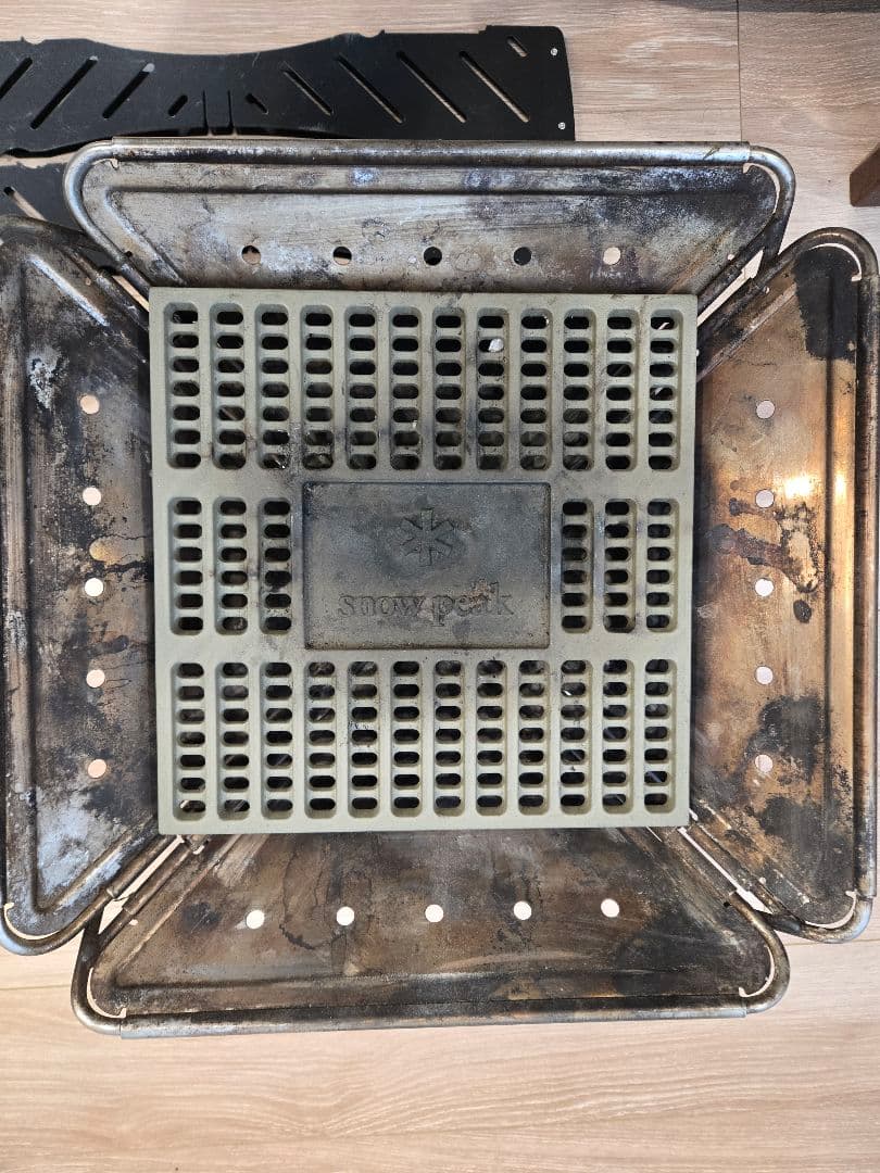  Peak 焚火台L スターターセット　ベースプレートスタンドL/M付き