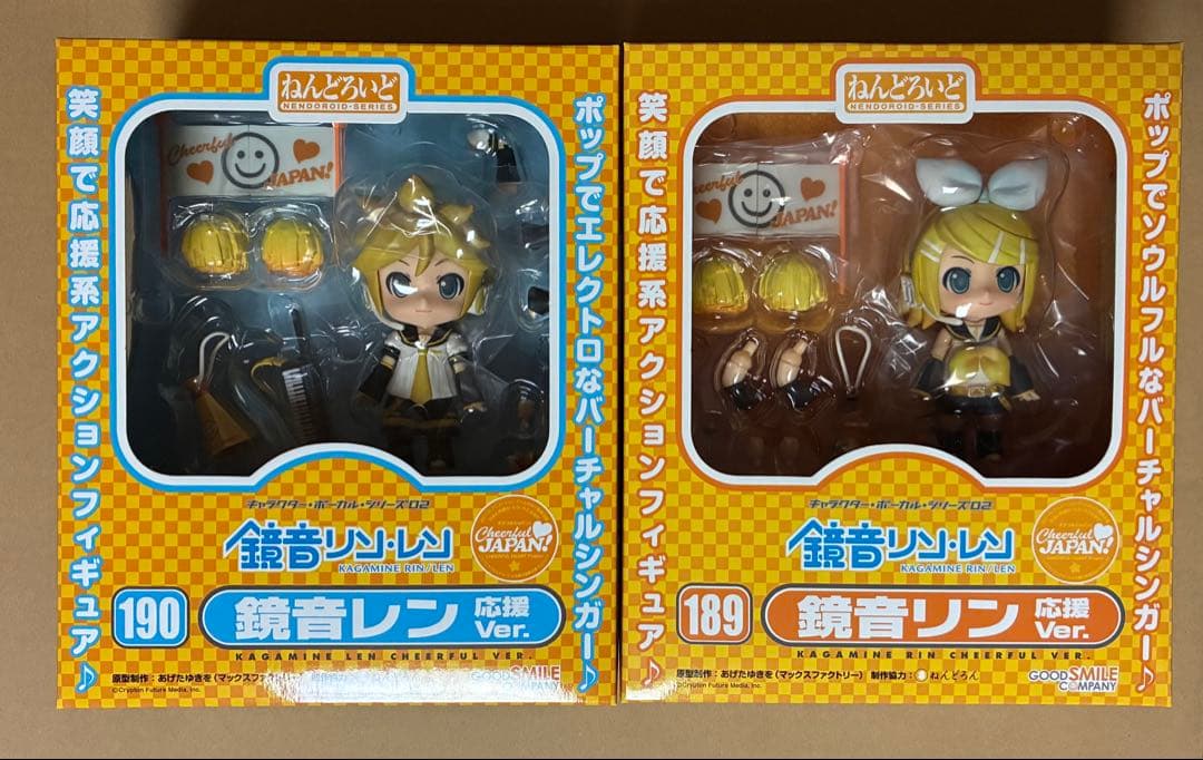 ねんどろいど 応援Ver. 初音ミク KAITO 鏡音リン 鏡音レン 未開封4点