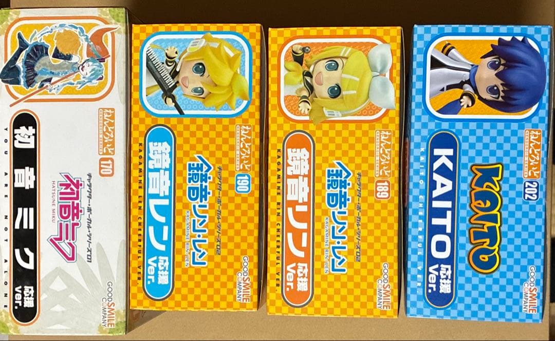 ねんどろいど 応援Ver. 初音ミク KAITO 鏡音リン 鏡音レン 未開封4点