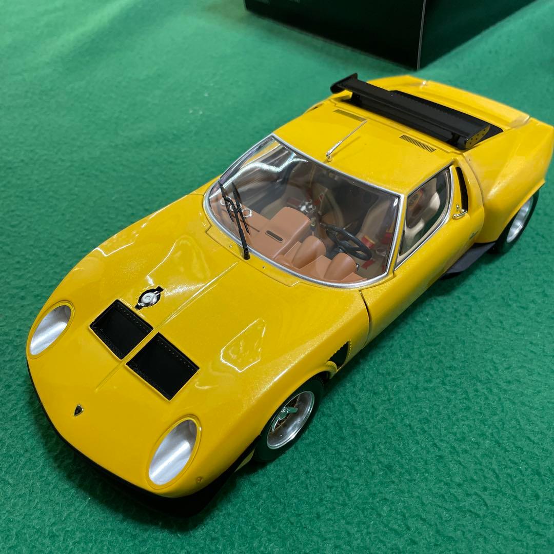 【1/18 ミニカー】京商　ランボルギーニ・ミウラ　SVR イエロー