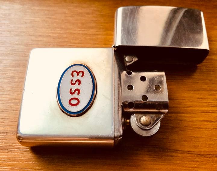 エッソ＊エナメル七宝製＊ ESSO モーター系ロッカーズzippo