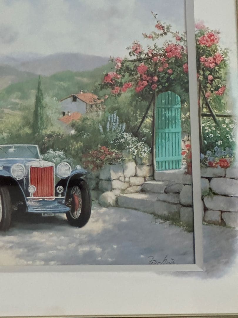 ピーター・モッツ 絵 69×82 絵画 アンティーク 芸術品 芸術 油絵 油彩