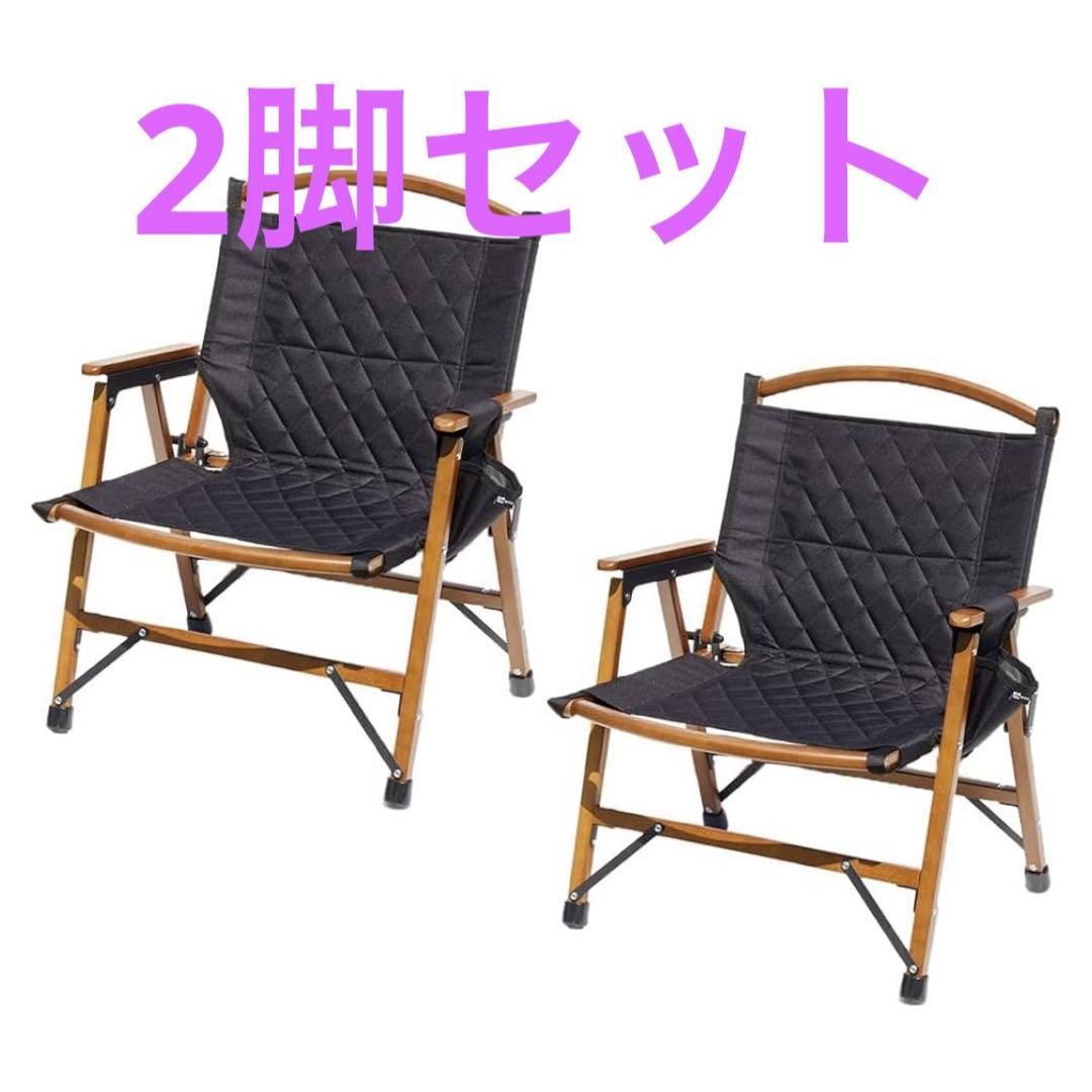 WAQ Folding Wood Chair ウッドチェア カーミットチェア 黒