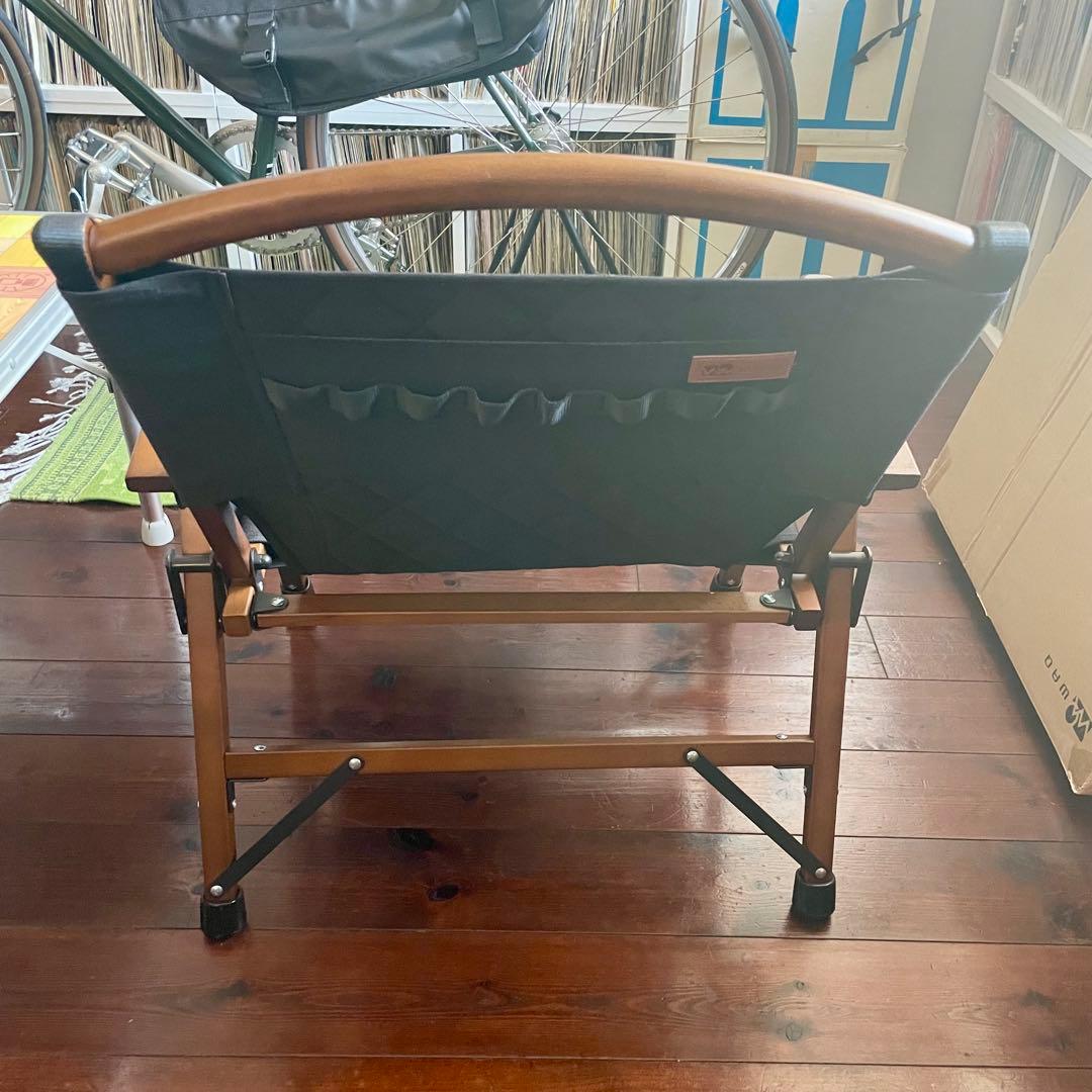 WAQ Folding Wood Chair ウッドチェア カーミットチェア 黒