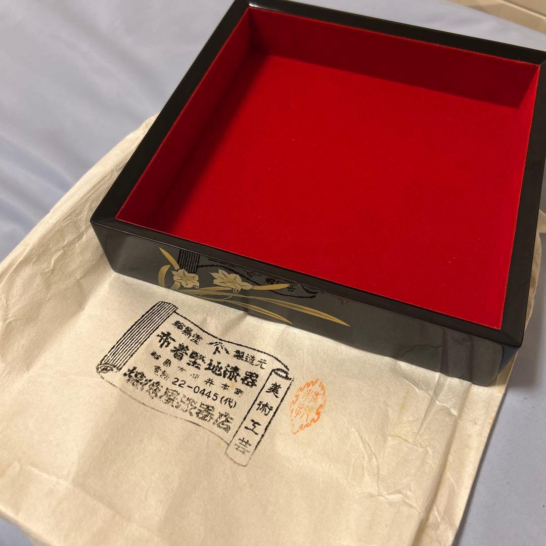 輪島塗 文箱(布着堅地漆器)伝統工芸品 【新品／未使用