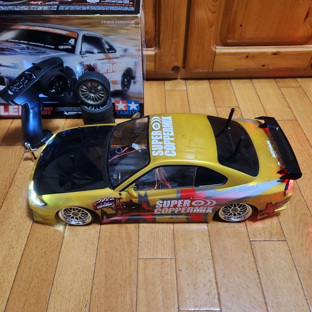 ■専用■　　　タミヤ ドリフト ラジコン フルセット　TT01　金　シルビア