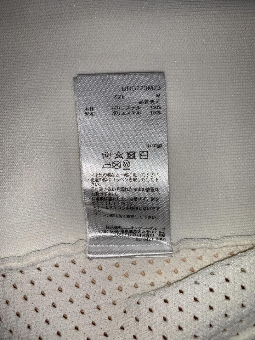 BRIEFING (ブリーフィング)　 ニットパーカー　Mサイズ　ホワイト