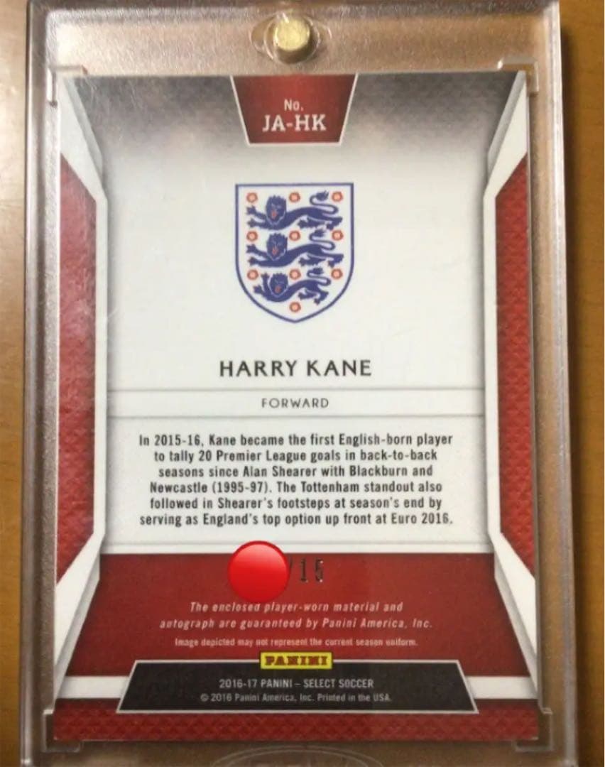 ☆ Harry Kane 15枚限定　サイン　パッチジャージーカード