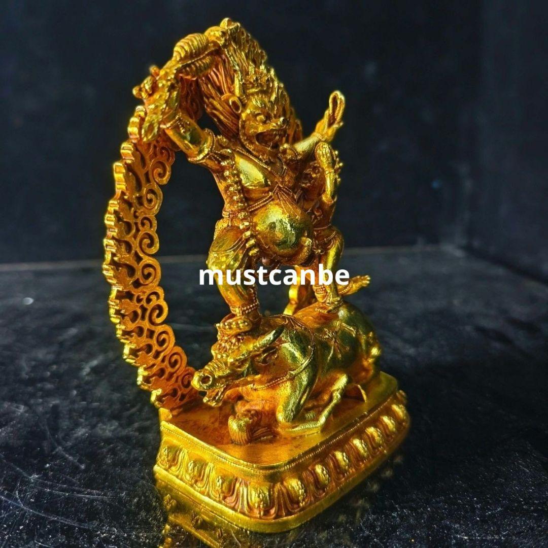 仏教美術 閻魔敵護法神像 奉納仏 大威徳 鎮宅辟邪 開運 招財 置物 工芸品