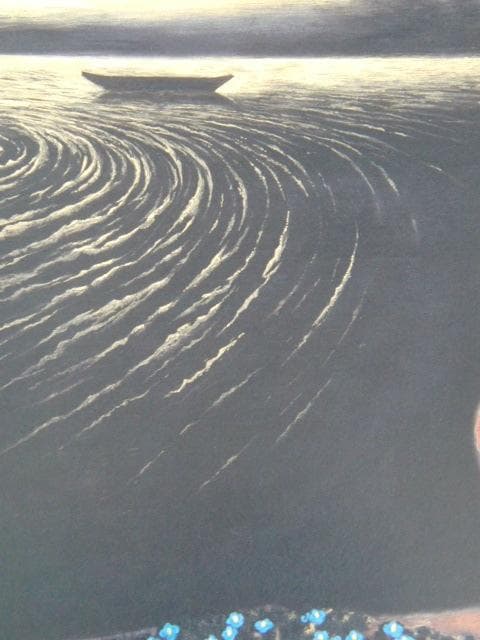 守屋多々志、【深淵（和泉式部）】、希少な額装用画集より、新品額装付、状態良好