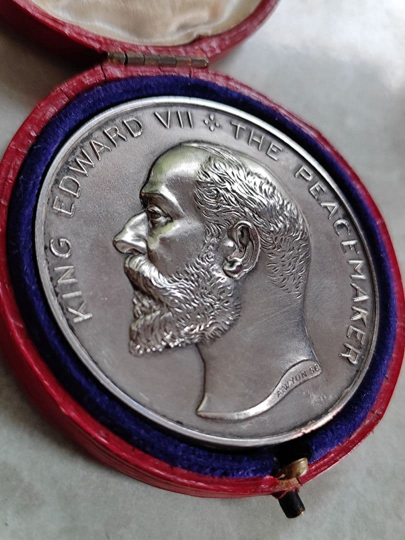 希少1906 イギリス ロンドン 列国議会同盟会議 銀貨大型 シルバーメダル