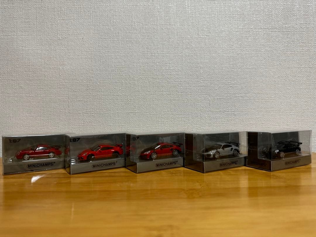 Porsche930turbo 991GT3 991GT2RS 1:87 計5台