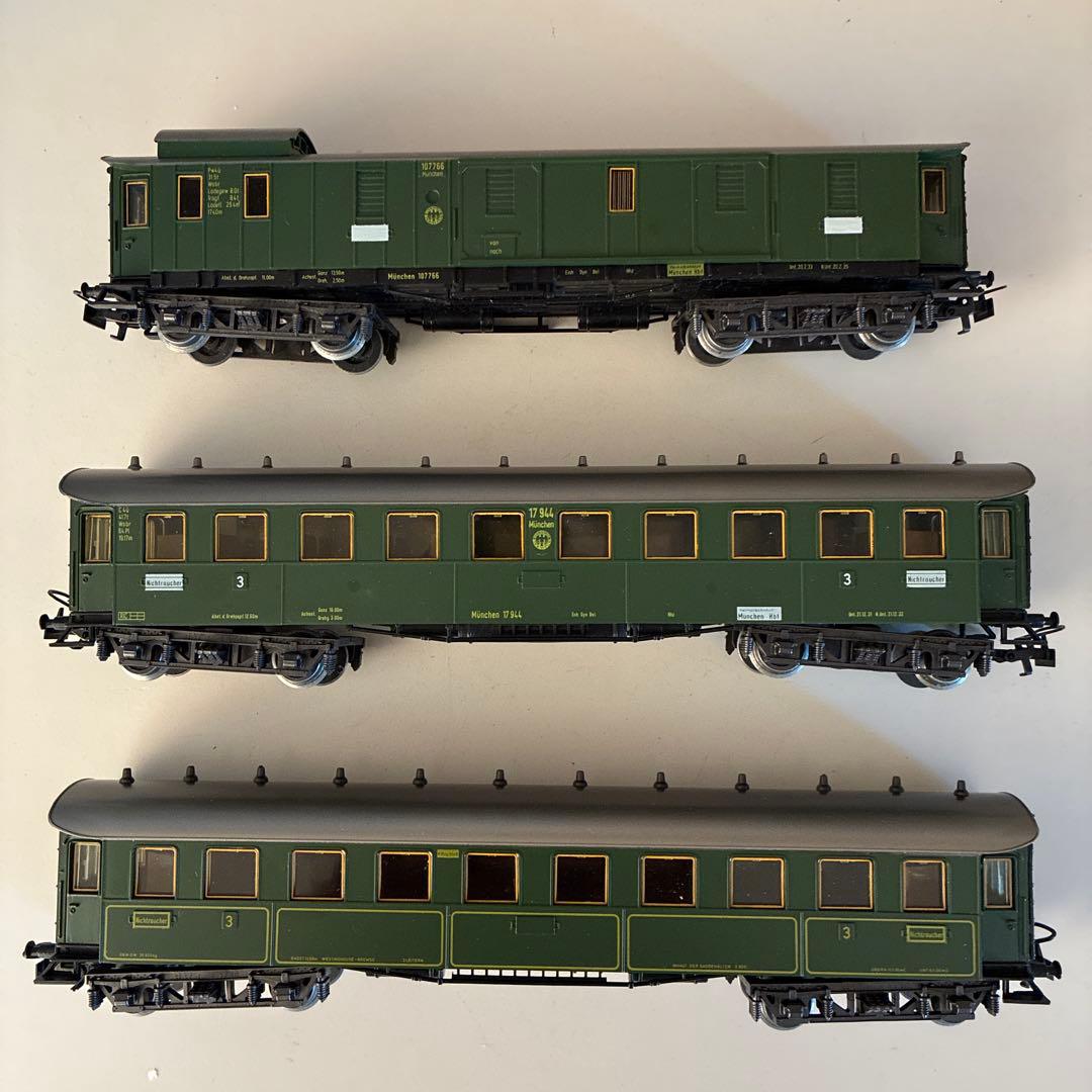 メルクリン HO 4135 4136 4137 旧バイエルン邦有鉄道客車3輌