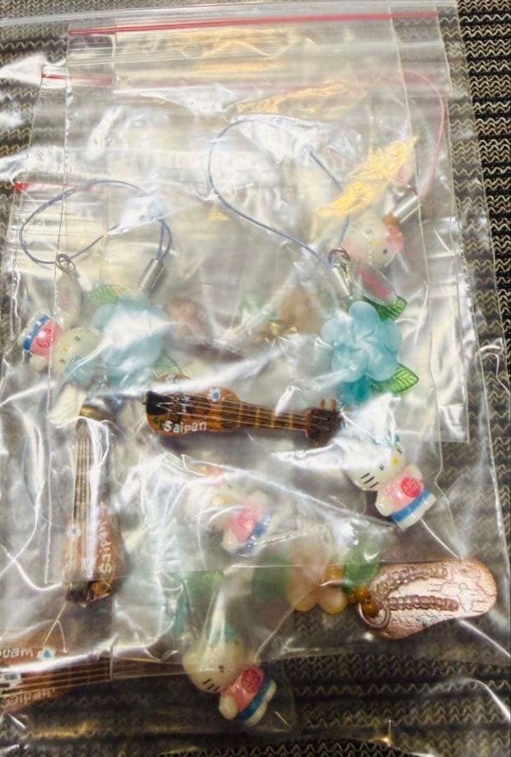 レアご当地　限定 白キテイkitty 根付けストラップ ABCstore 5点