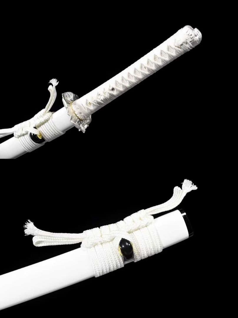 【白月魁】古兵器 刀装具 日本刀　模造刀 居合刀 武士道 鑑賞用 美術刀 贈り物