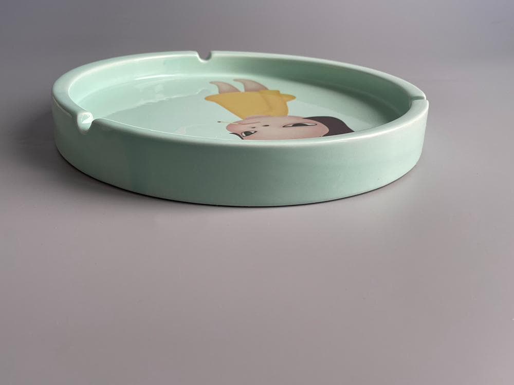 新品未使用 2002年 奈良美智 灰皿 Too Young To Die