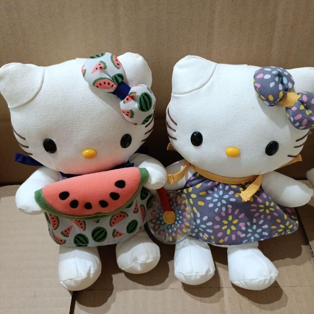 レア希少★ハローキティ★夏★蚊取り線香★花火★ヒマワリ★すいか★ぬいぐるみ★8体