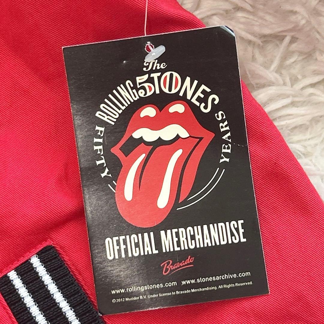 新品タグ付き ザ ローリングストーンズ　スタジャン　ＧＲＲＲ！【M】赤 レッド