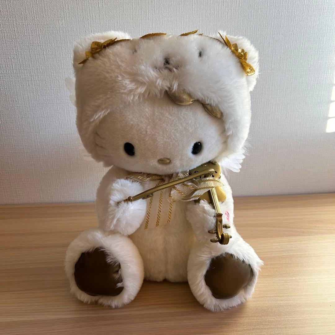 【動作品】　ハローキティー　KTファイバードール　バイオリン　当時物　レア