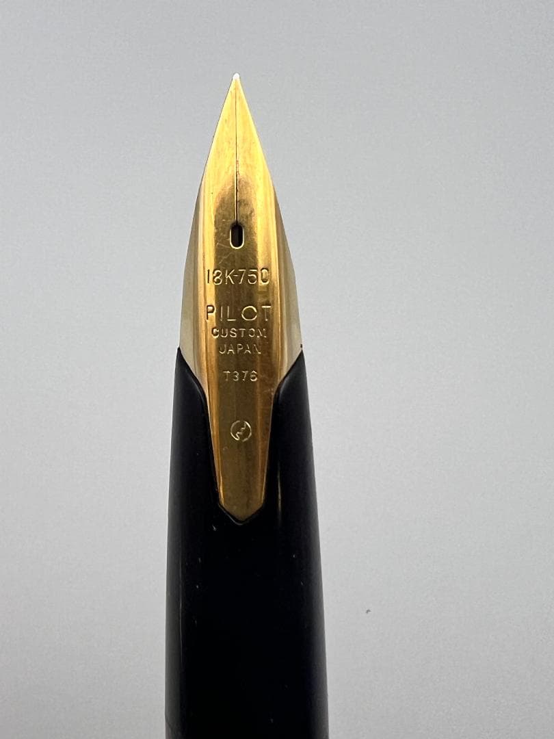 【海】パイロット スターリングシルバー 万年筆 大型ペン先/18K-750