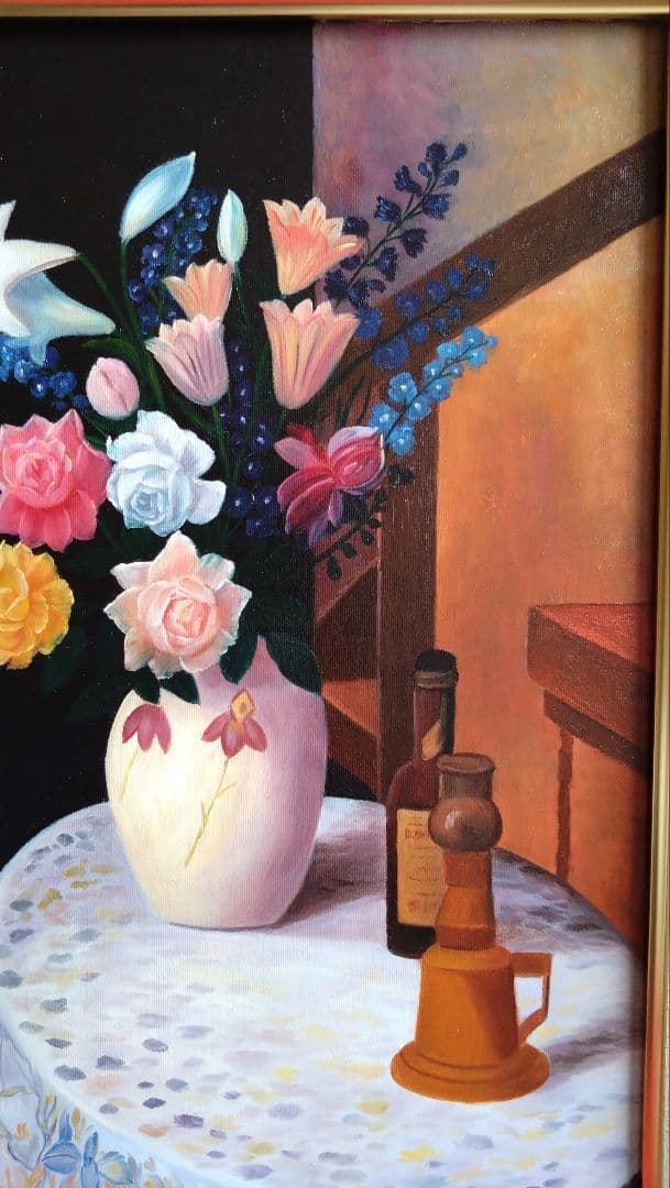 人見友紀　逃亡画家　油彩画　油絵