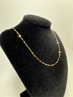 K18ゴールド ツイストチェーン ネックレス即日発送