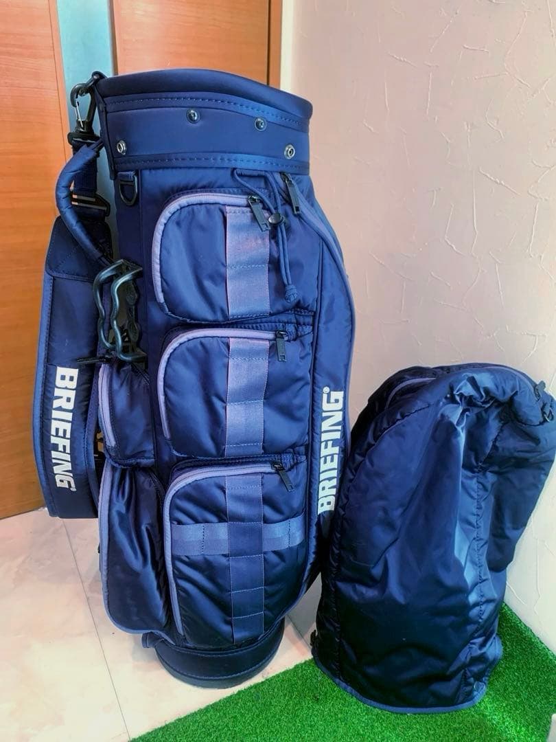 ブリーフィング　キャディバッグ　CR-6 ネイビー　軽量　カート