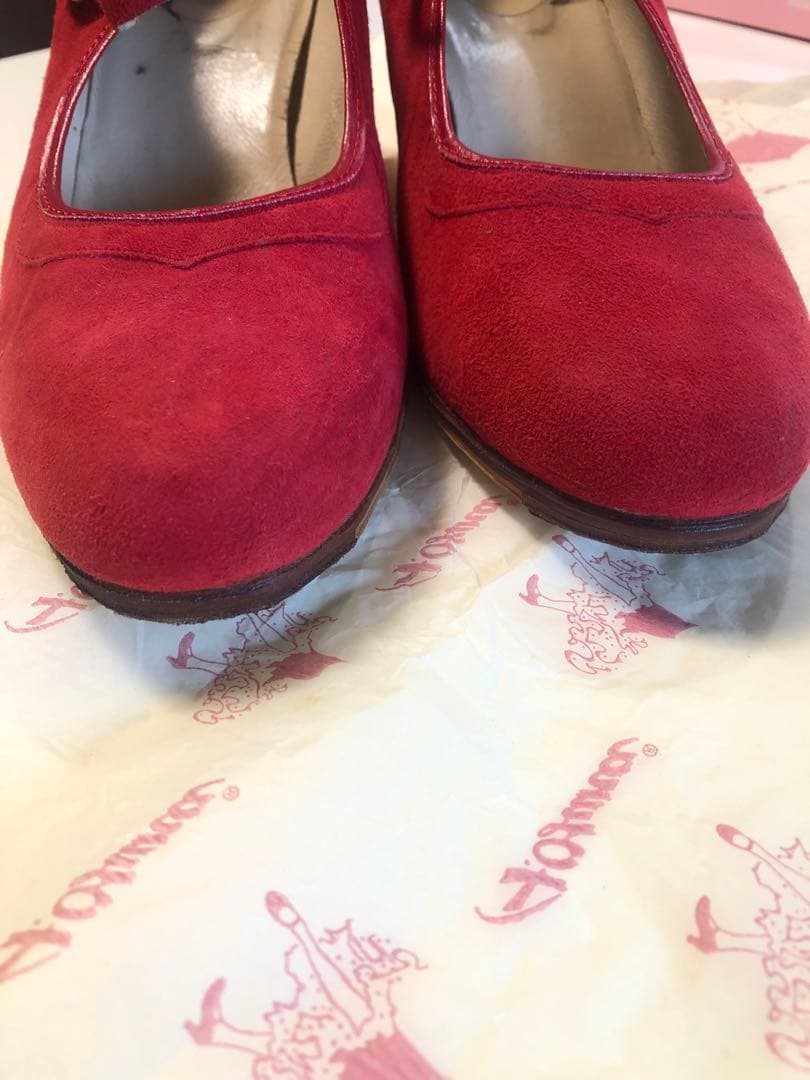 フラメンコ靴 39 オスーナプロベルトスエード赤