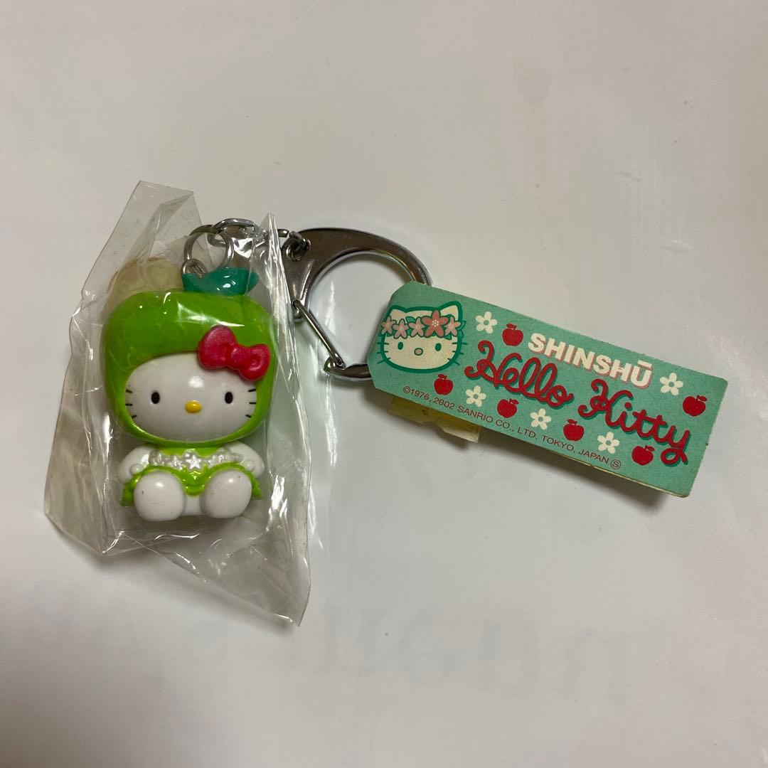 【新品】激レア　ハローキティ 信州　ご当地キティ　キーホルダー　青りんご