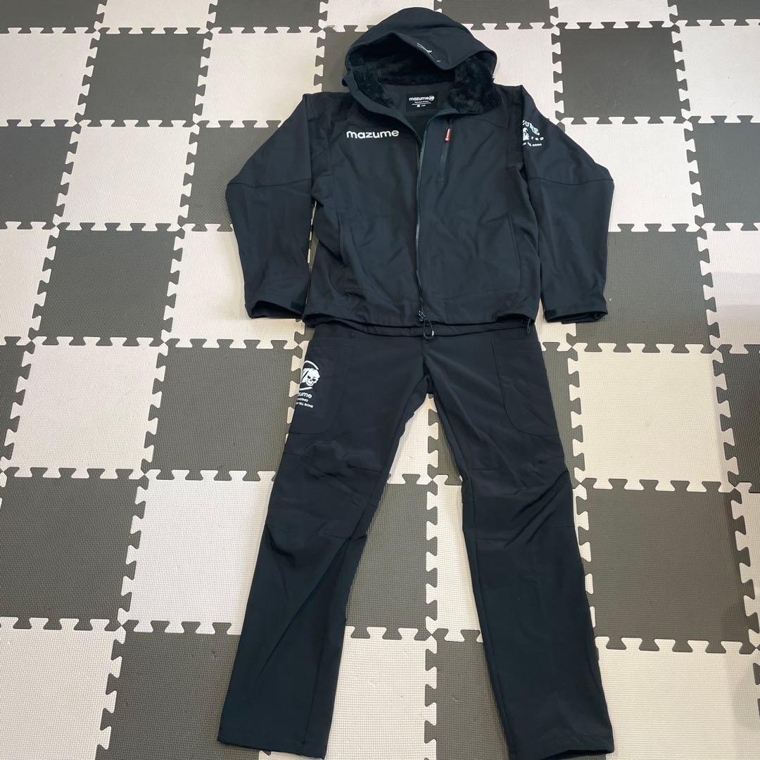 mazume フィッシングウェア上着 L パンツM黒