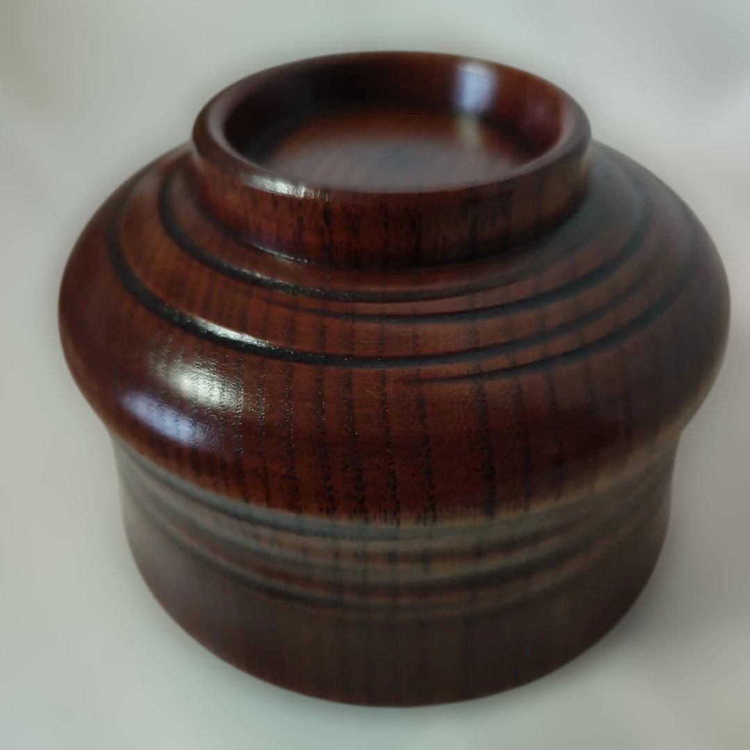 【新品未使用】抹茶碗　漆塗り　木製