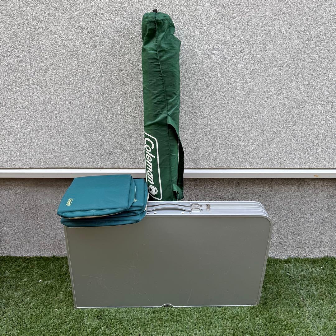 【専用】コールマン　ファミリーベンチ　パラソル付き