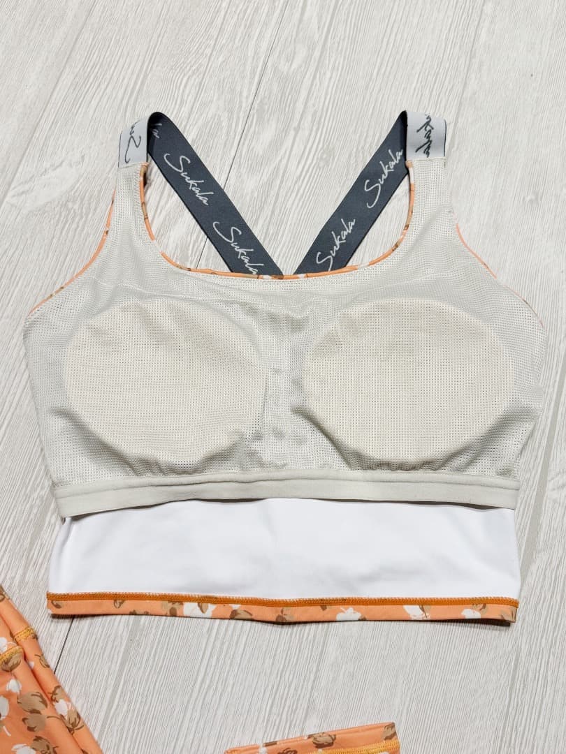 【美品】SUKALA　ビタミンカラー花柄セットアップ　Mサイズ