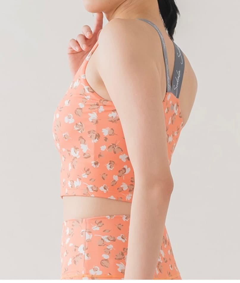 【美品】SUKALA　ビタミンカラー花柄セットアップ　Mサイズ