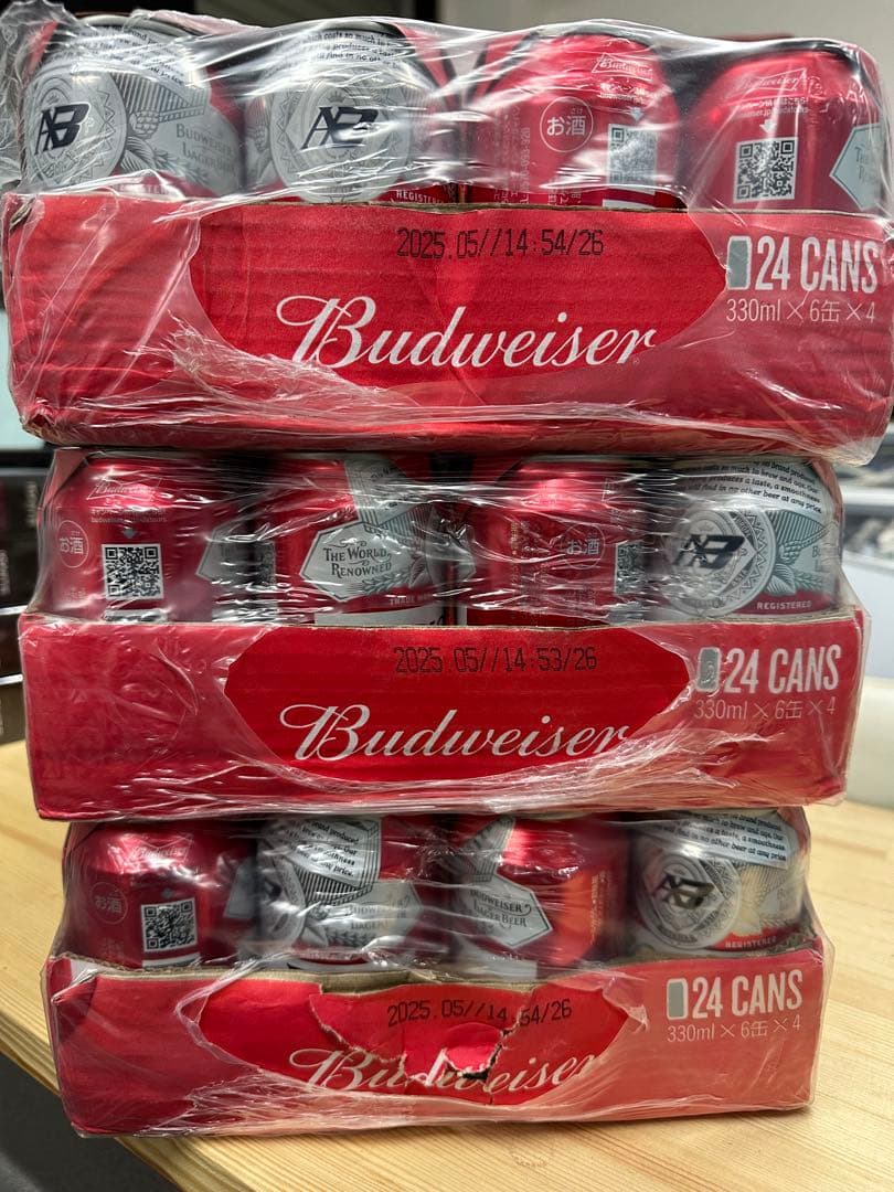 送料込み！　バドワイザー　budweiser 330ml×69 缶ビール