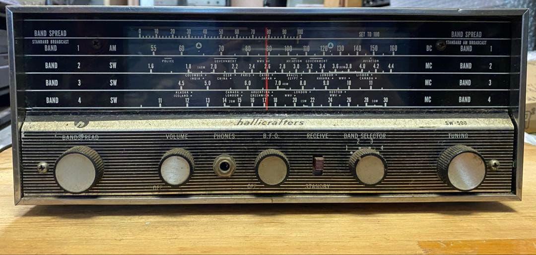 Hallicrafters sw-500 短波　受信機　ジャンク