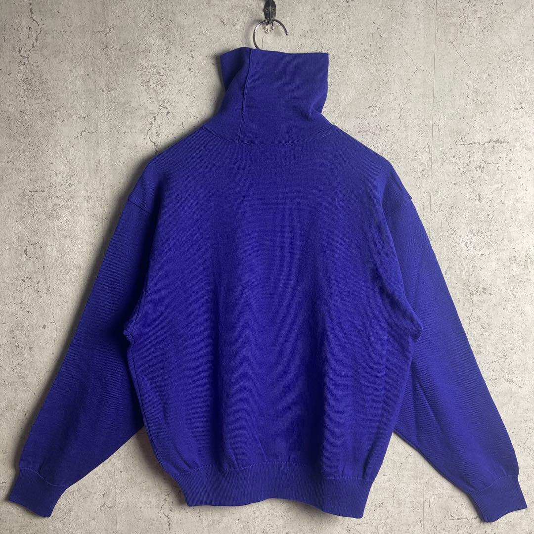 ケンゾー KENZO GOLF タートルネック セーター ニット ウール 刺繍