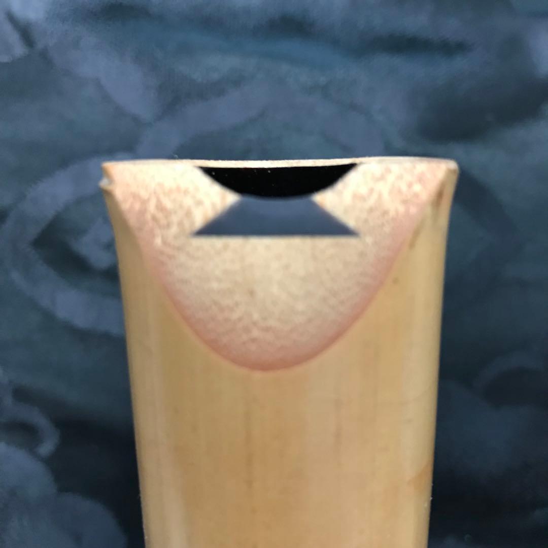 尺八 琴古流 在銘 中継ぎ緩み無し 二尺一寸管 籐巻銀三線 【音出し確認済み】