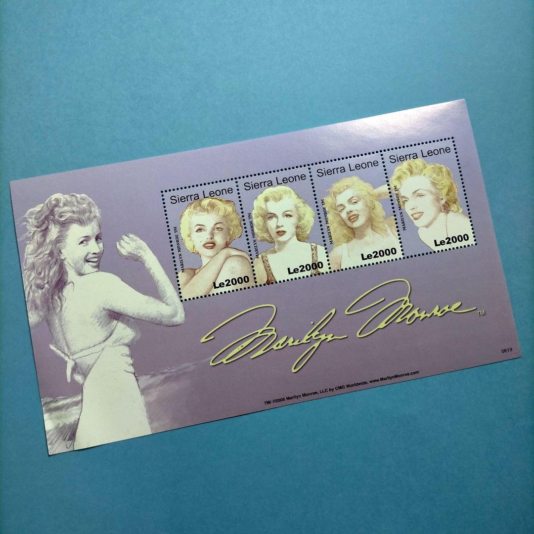 3088 外国切手 海外国々 2006年 マリリンモンロー生誕80周年記念シート