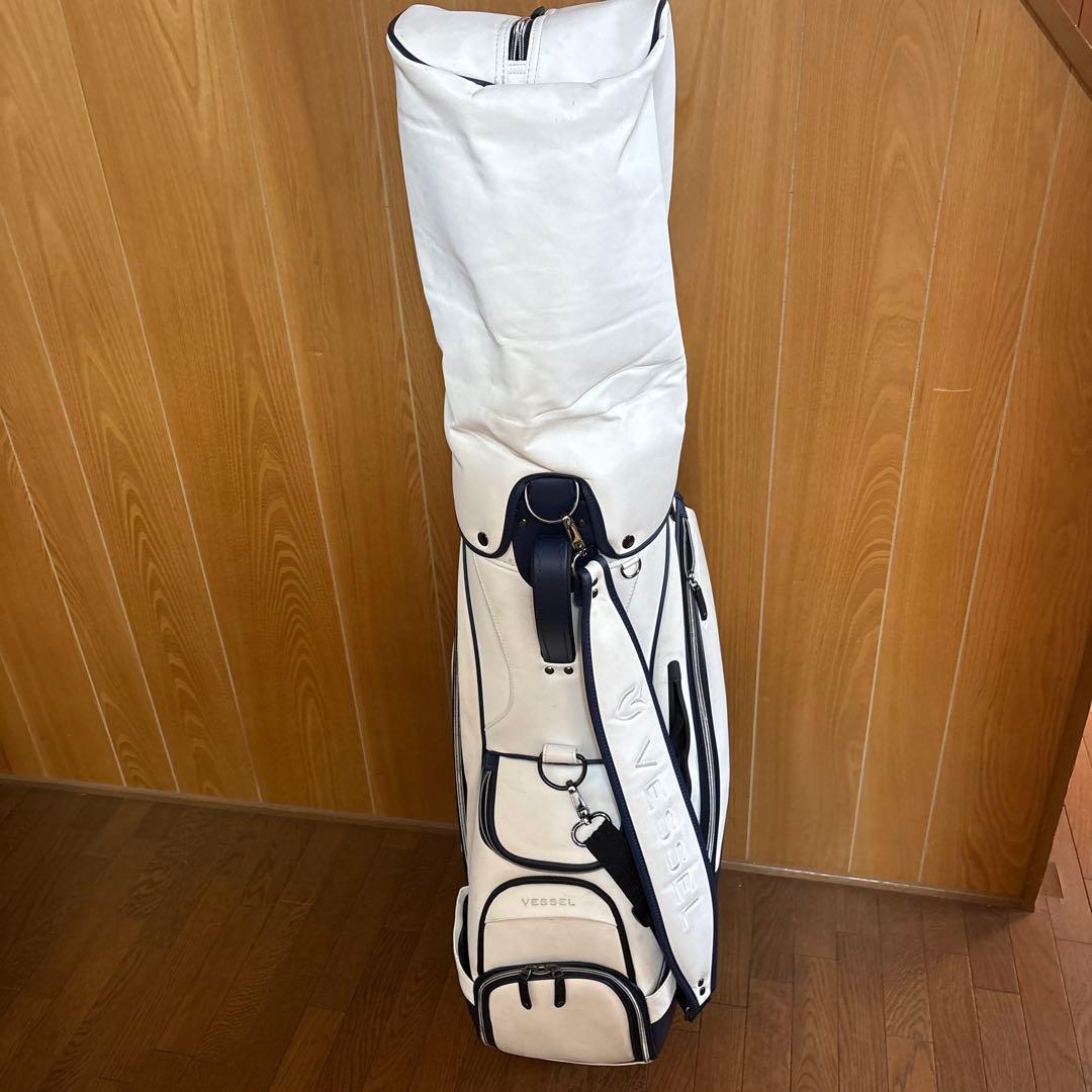 Vessel キャディバッグ ホワイト/ブラックLux Cart JP 9型