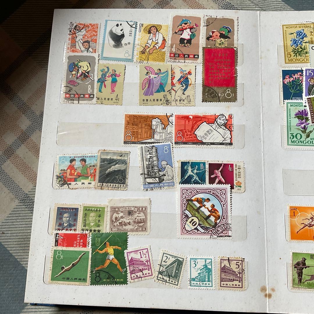 使用済み　外国切手帳　ベトナム、カナダ、ソビエト、中国他、【昭和レトロ】