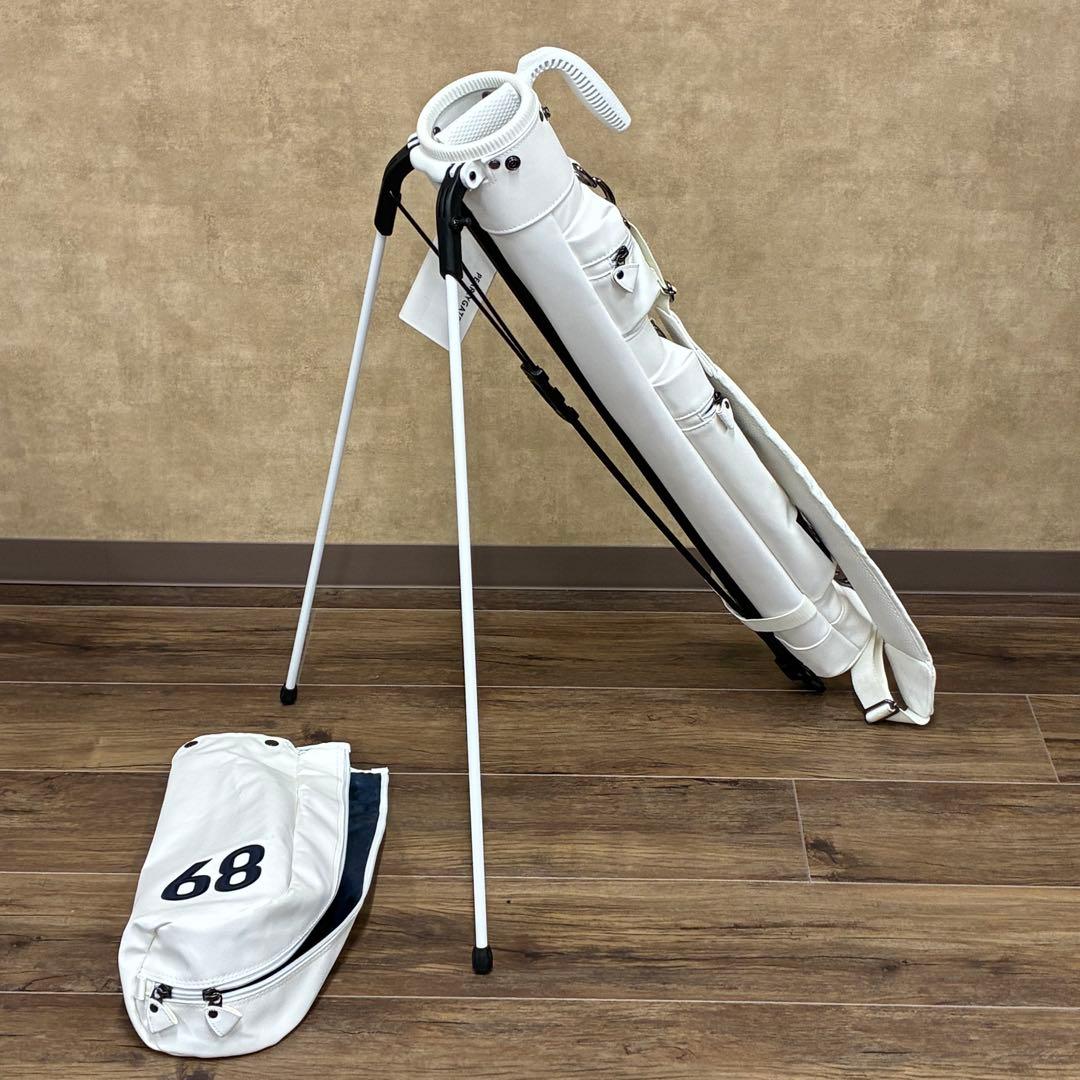 美品 PEARLY GATES パーリーゲイツ スタンド式 キャディバッグ 白