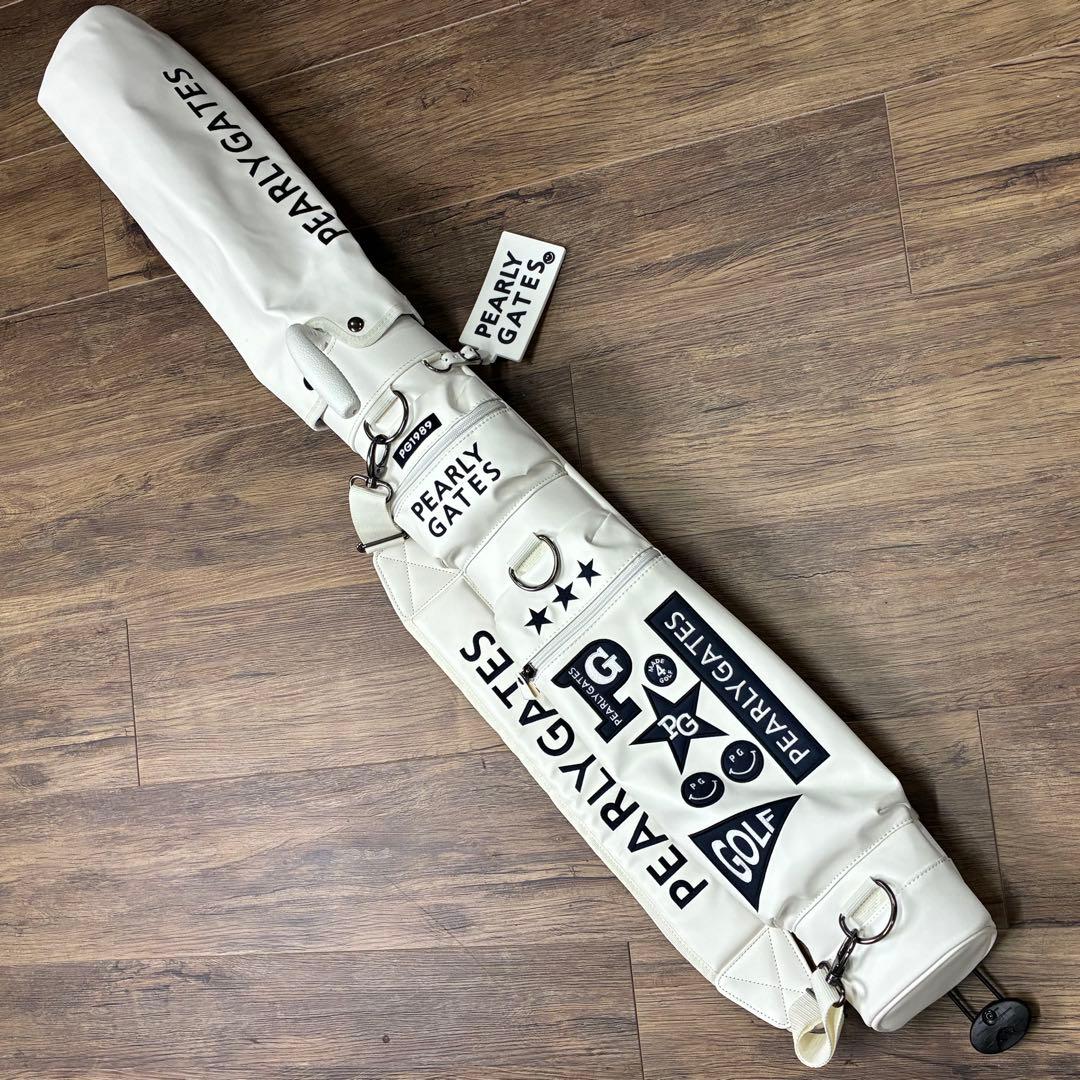 美品 PEARLY GATES パーリーゲイツ スタンド式 キャディバッグ 白